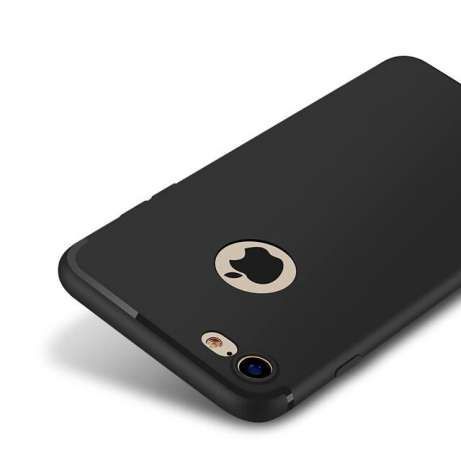 Iphone 6 7 8 PLUS - Husa Silicon ultra Slim Neagra Black Case