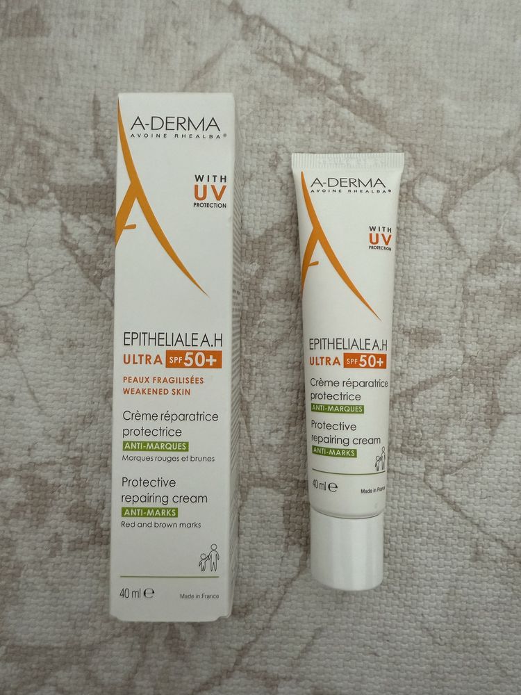 A-Derma Epitheliale A.H Ultra Възстановяващ и успокояващ крем SPF50+