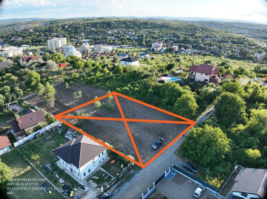 Teren intravilan Bucium 1.200 mp PUZ aprobat utilități Preț sub piață