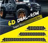 Led bar Dublu Slim, Proiector auto led, 6D Super Slim Black CREE