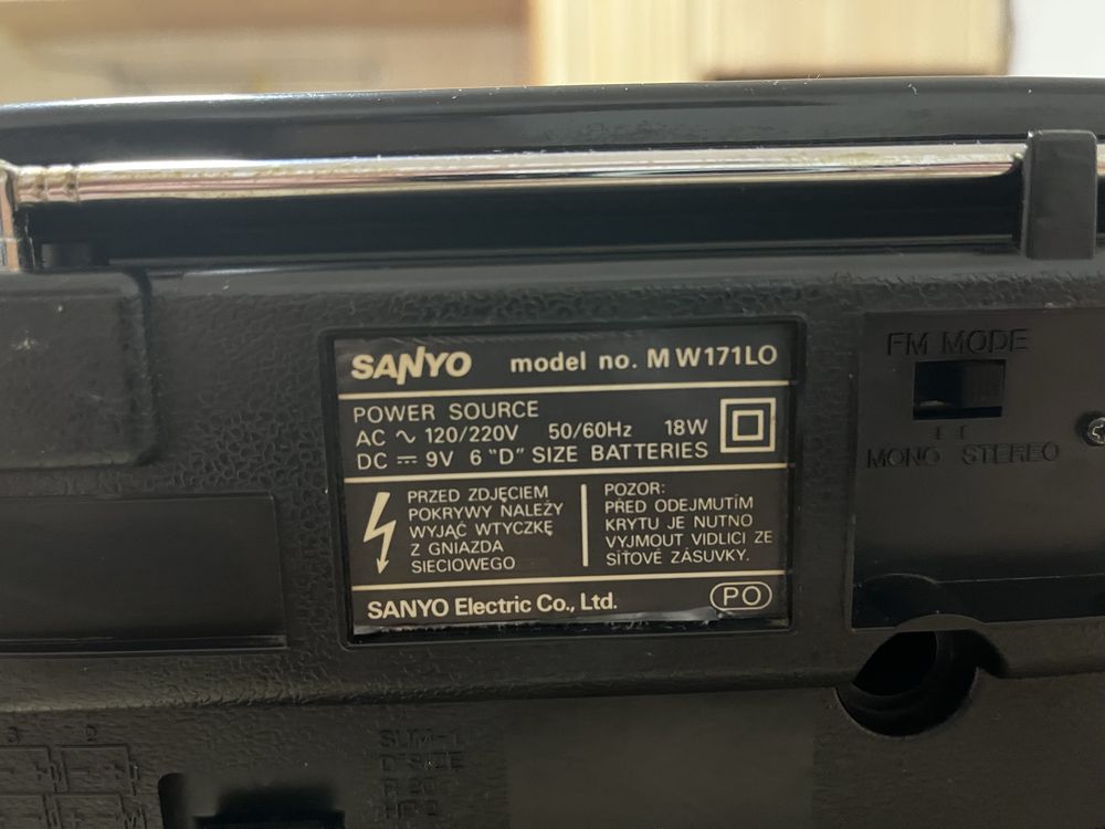 Radio casetofon dublu Sanyo M W171LO