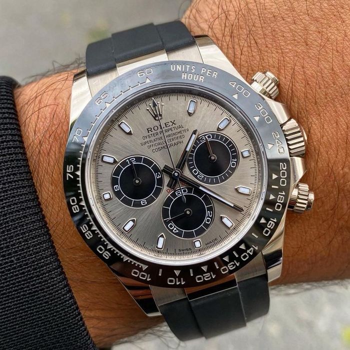 Rolex Daytona Gray Dial Rubber Steel
