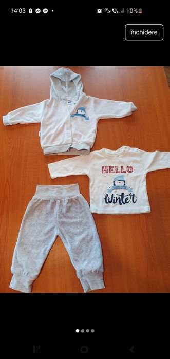 Costumas cu motive de iarna bebe 68