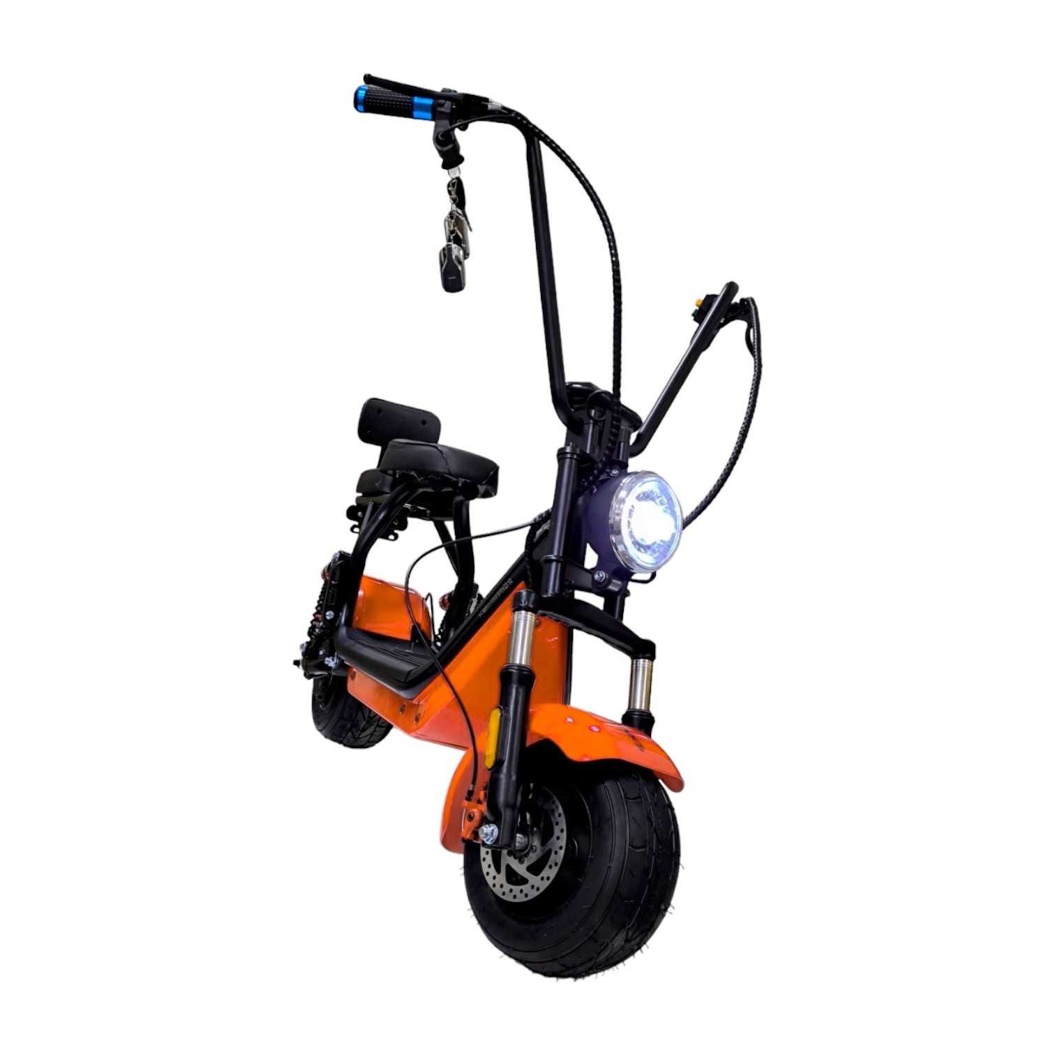 Детски електрически скутер Harley с двойна седалка 1200W - Orange