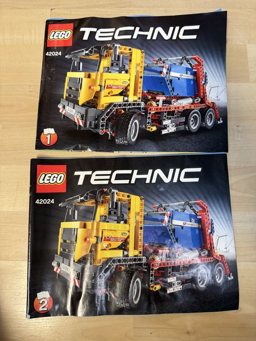 LEGO Technic 42024 - камион с контейнер и грейдер (2в1)