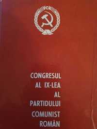 Vintage- Congresul al -IX-lea al P.C.R pt colecționari, cu bonus-uri