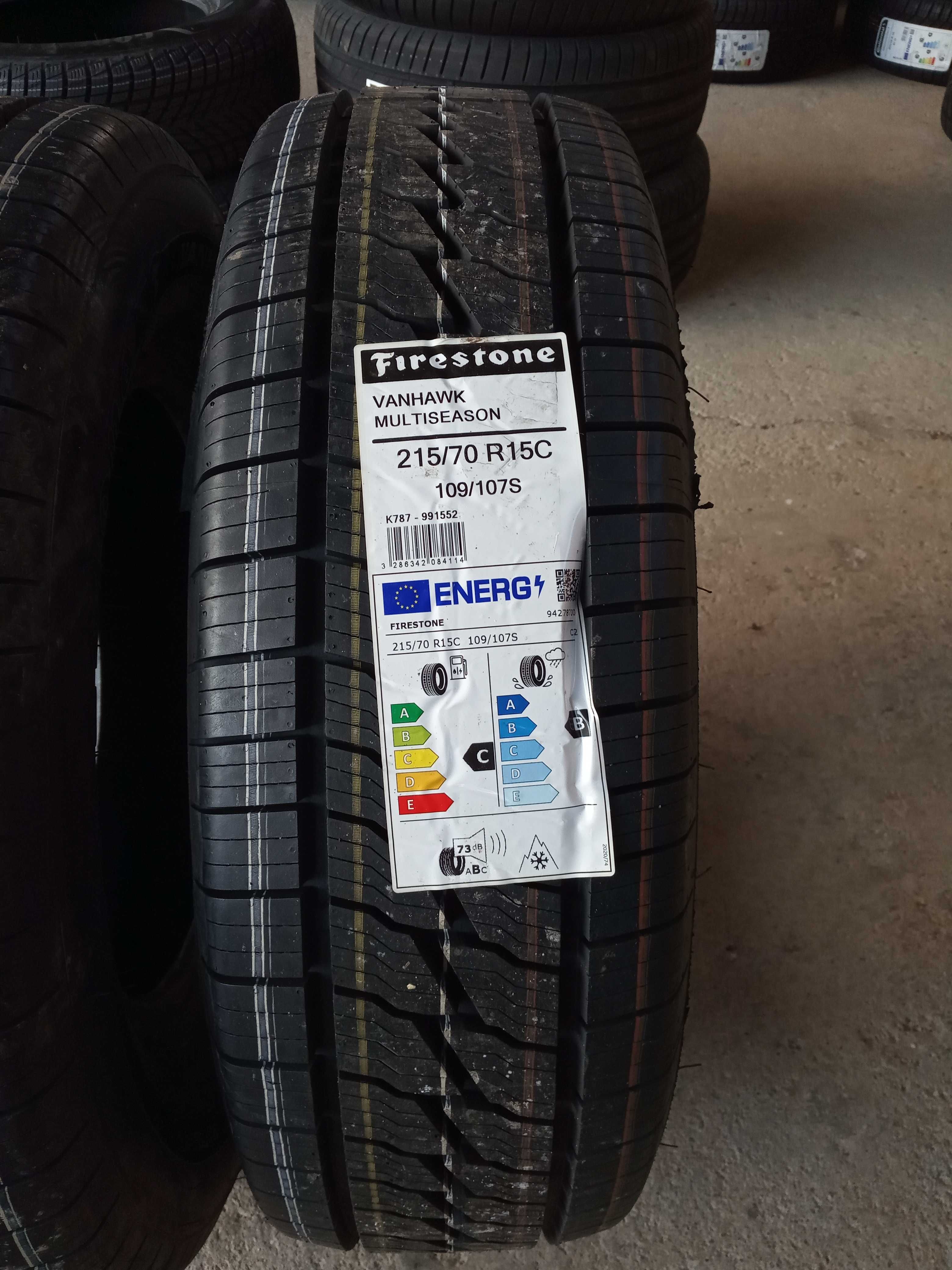 2 Нови всесезонни бусови гуми 215/70R15C Firestone VanMultiSeason 109S