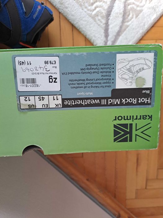 Туристически обувки "Karrimor " Hot Rock  мъжки 45 номер