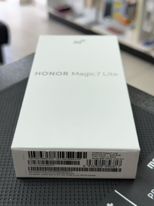 Honor Magic 7 Lite 5G,Titanium Black,256GB/8GB RAM *ЧистоНов*