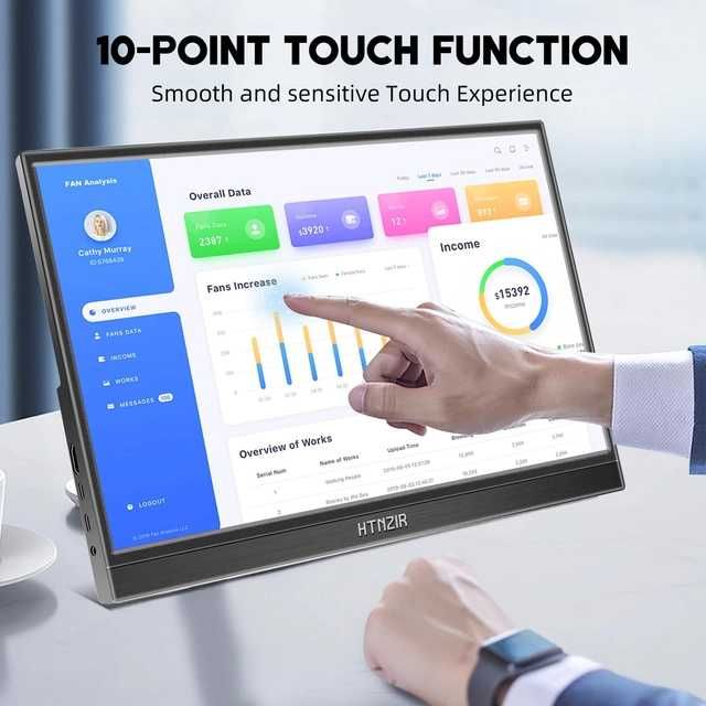 Ecran LED portabil 15.6 touchscreen