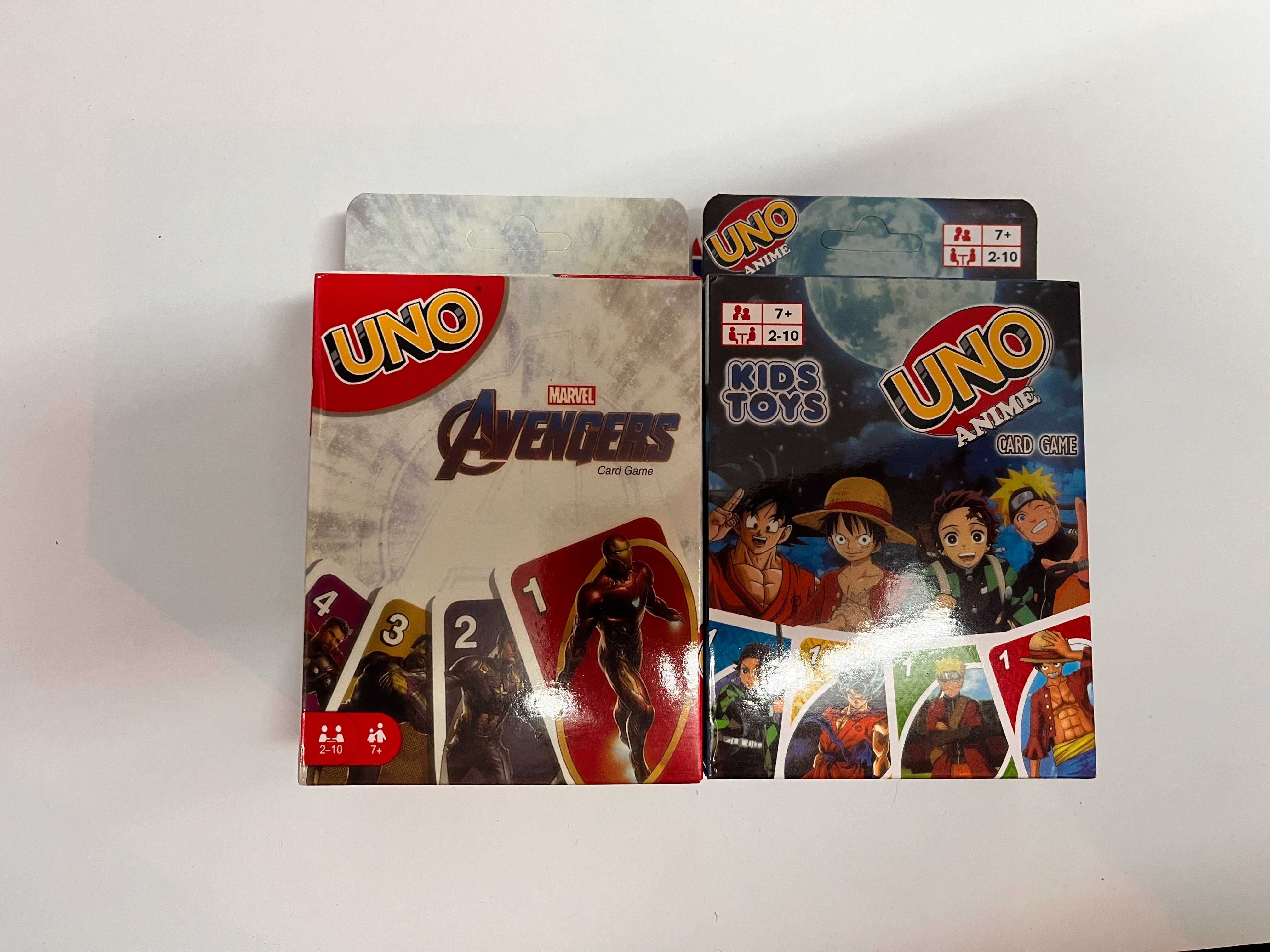 Карти УНО 7 вида Uno Cards Хари Потър , Майкрафт , Покемон , Куроми
