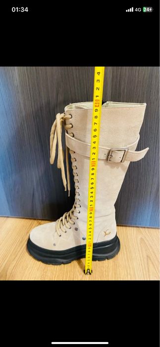 Cizme Noi Crem 38 Luca di Gioia