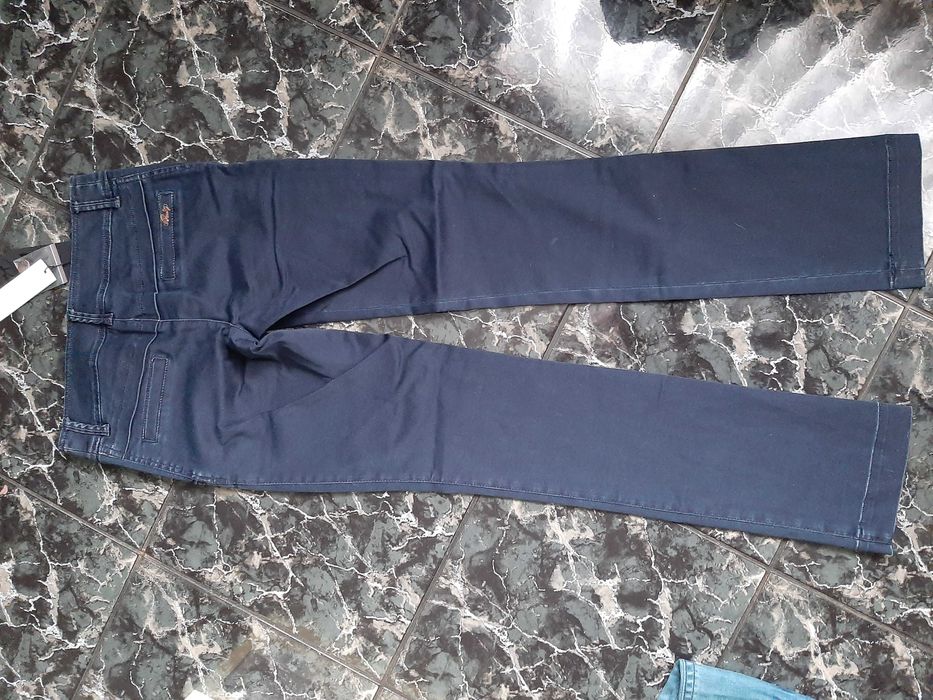 Дамски панталон деним широк крачол