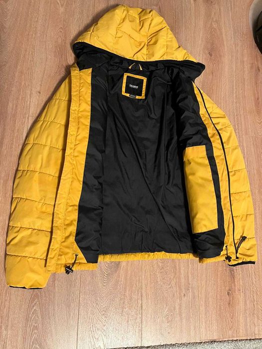 Geacă toamnă-iarnă bărbați Pull & Bear – galben muștar, mărimea M / 38