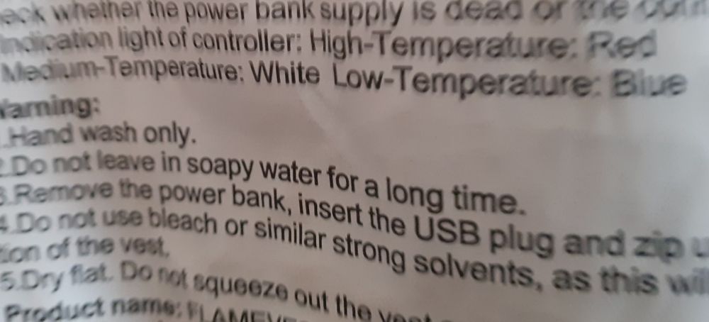 Мъжки термоелек.Размер 6XL.Вградено устройство топлина с USB. Упътван