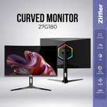 [НОВЫЙ] Монитор Ziffler 27G180 / 27" FHD VA Curved 200Hz RGB+HAS Black