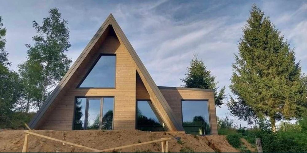 Cabane A-frem din lemn tratat