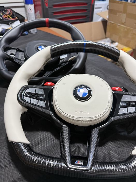 Volan BMW M G facelift LCI carbon alcantara piele M3 M4 M5 G20 G30 X5