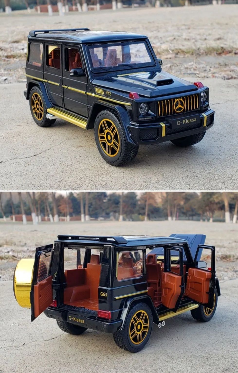 Коллекционная модель автомобиля G63 AMG игрушечная 1:24 гелик