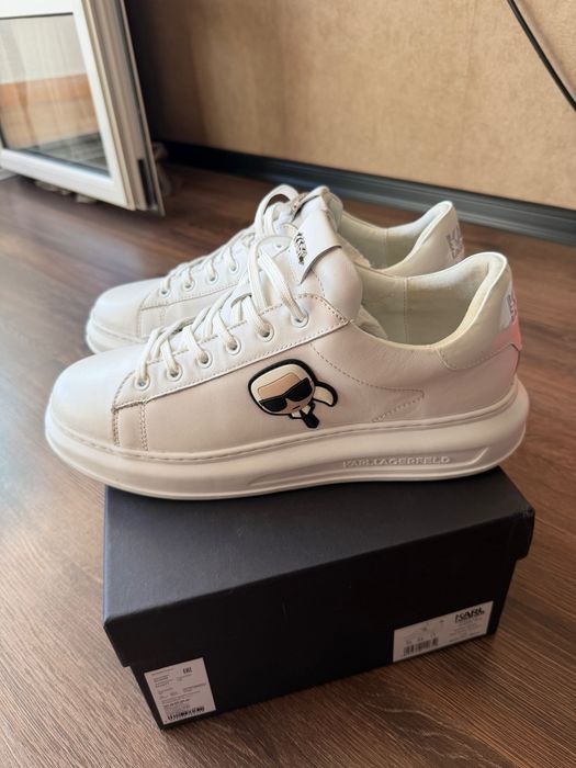 Обувки на Karl Lagerfeld мъжки бели