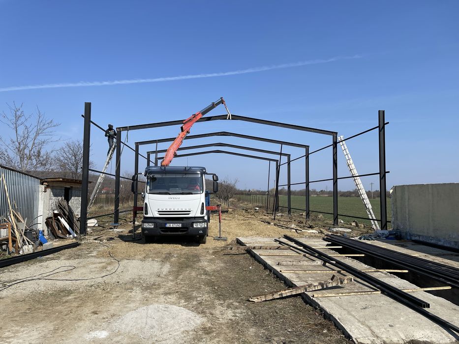 STOC hala metalica 10x20x4 noua completa garaj fanar service etc
