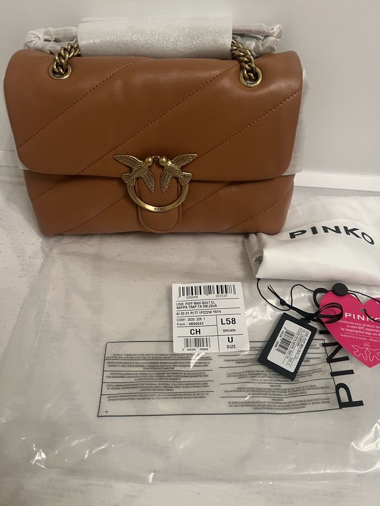 Чанта от естесвена кожа Pinko