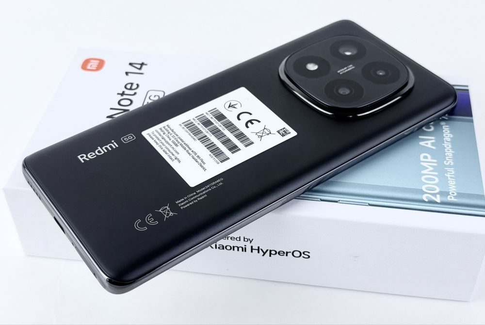 НОВ! Xiaomi Redmi Note 14 Pro + 5G 512GB 12RAM Black 2г. Гаранция!