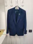 Costum din 3 piese verzui marin 48 ca NOU 100% wool