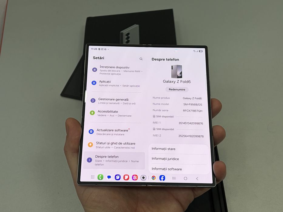 Samsung Galaxy Z Fold 6, 256 gb, 12 gb ram, 5G, Silver Shadow