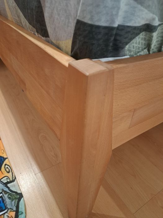 Спалня (легло) от масив с матрак 144*190