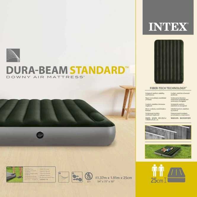 Intex DURA-BEAM  Standart  Двойно надуваемо легло ! НОВО !!!