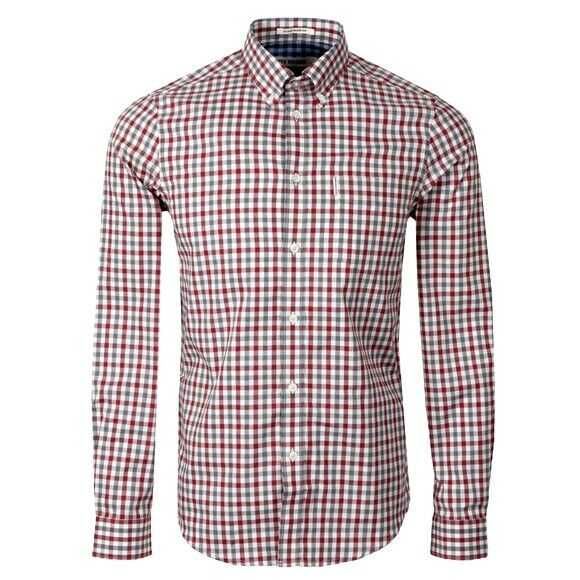 Camasa Ben Sherman Men's Long Sleeve Gingham Check Shirt Size S