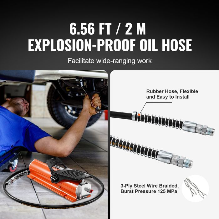 Pompa Hidraulica Aer 689 bar,Rezervor 0.7 L,Iesire Ulei 9.5mm