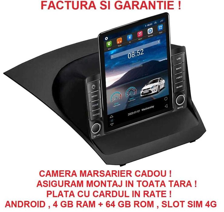 Navigatie Ford Fiesta din 2009 - 2017 Ecran TESLA 9.7 inch 4GB RAM