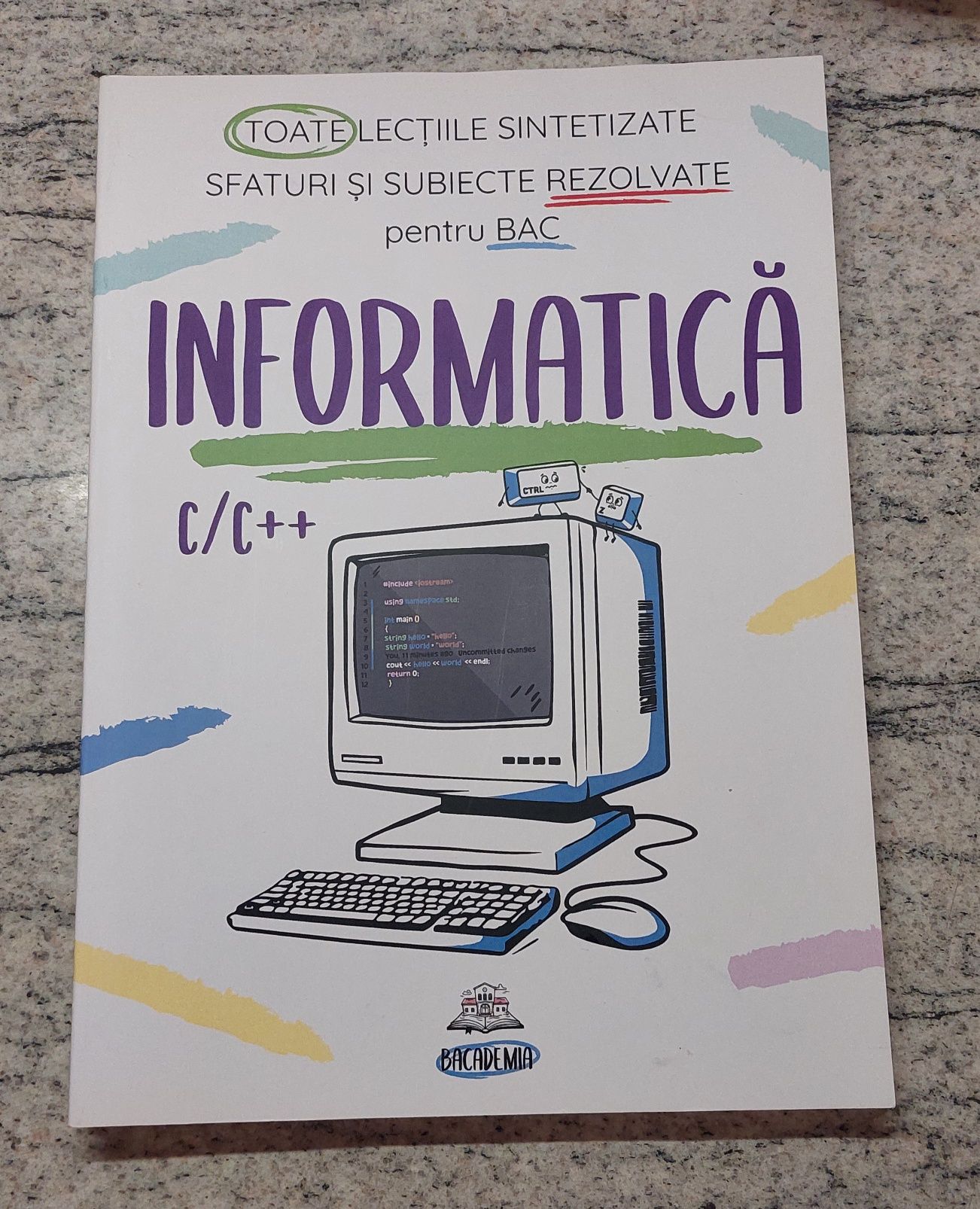 Carti pentru bacalaureat Bacademia (Romana, Matematica si Informatica)