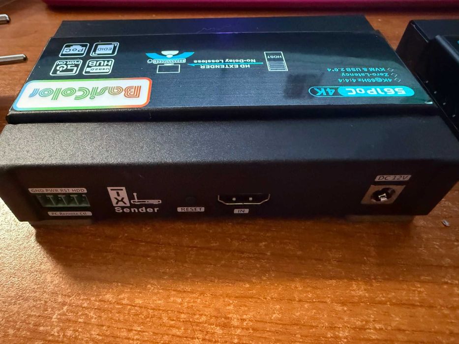 Basicolor HDMI KVM суич USB Extender 4K 60Hz KVM удължител Cat5e/Cat6