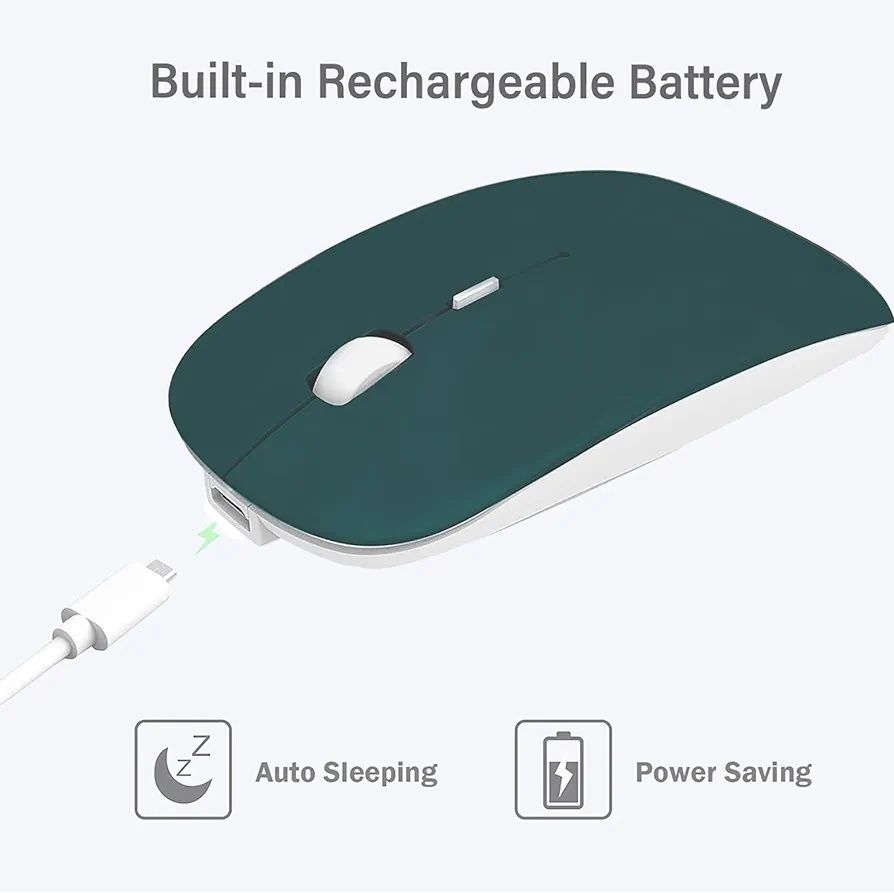 Безжична и безшумна RGB Bluetooth/USB мишка