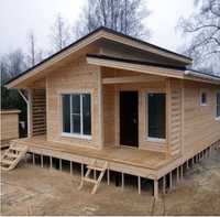 Vand cabane din lemn case locuibile placate cu polistiren izolate cu v