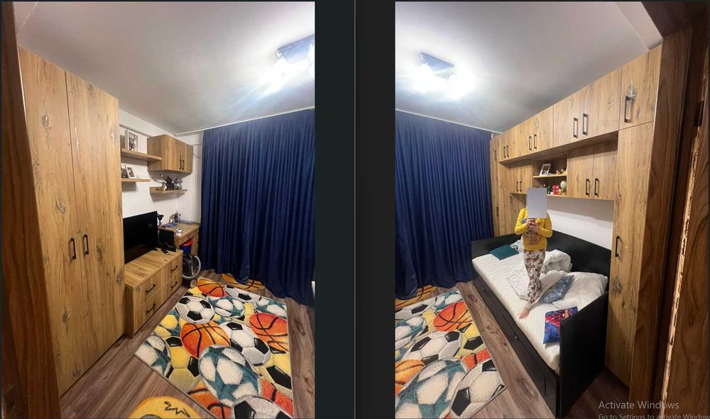 apartament cu 3 camere, mobilat utilat complet