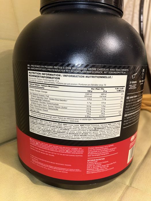 Optium nutrition Proteine whey gold standard double rich chocolate