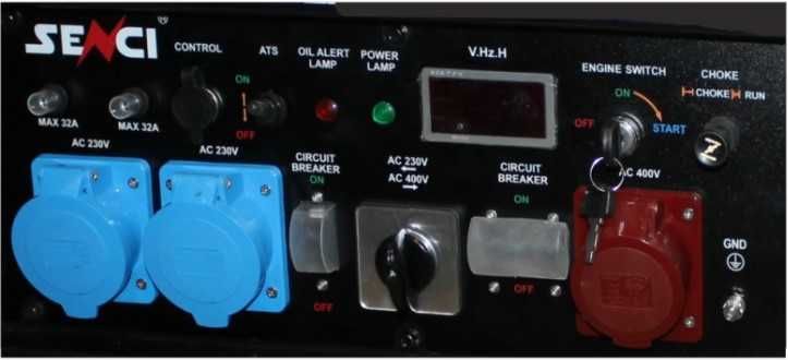 Бензинов трифазен генератор за ток SENCI SC-13000TEQ-EVO, 11 kW, 45 л.