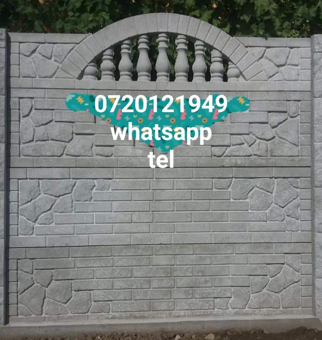 Garduri din panouri beton armat.Transport gratuit ..orele diverse.