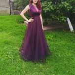 Rochie elegantă mov, preț avantajos