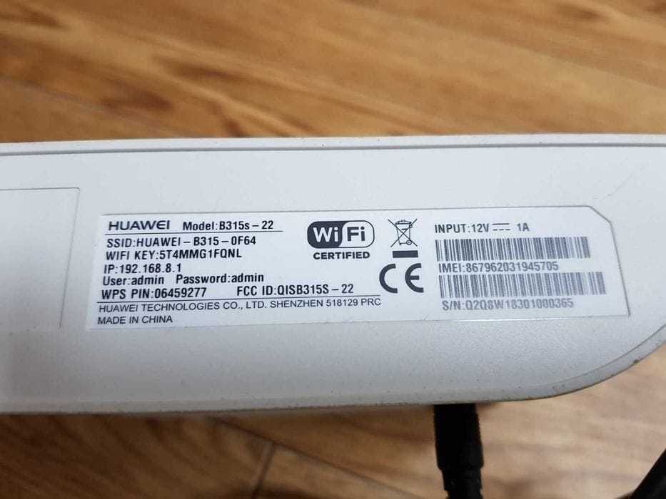 ROUTER SIM 4G LTE, HUAWEI model 8315S -22