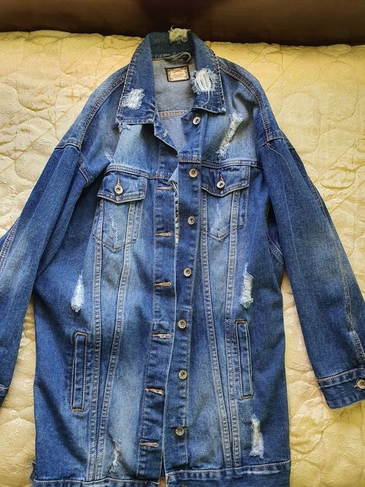 Дълго дънково яке, М