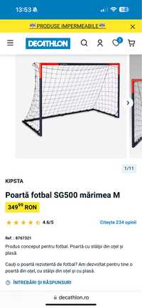 Poarta fotbal kipsta NOUA