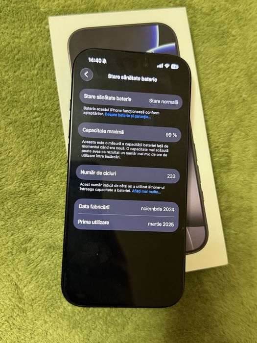 Iphone 16 pro 256GB BLACK TITANIUM