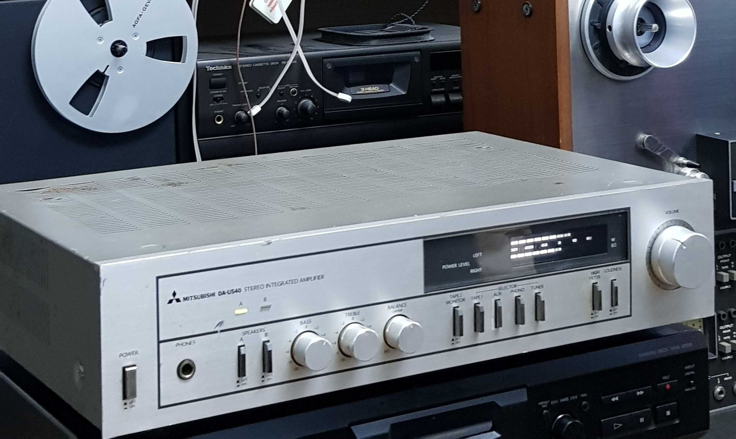 Amplificator Statie Audio Stereo Vintage Mitsubihi DA U540(made Japan)