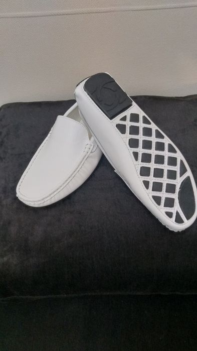 Vand mocasini albi noi 43