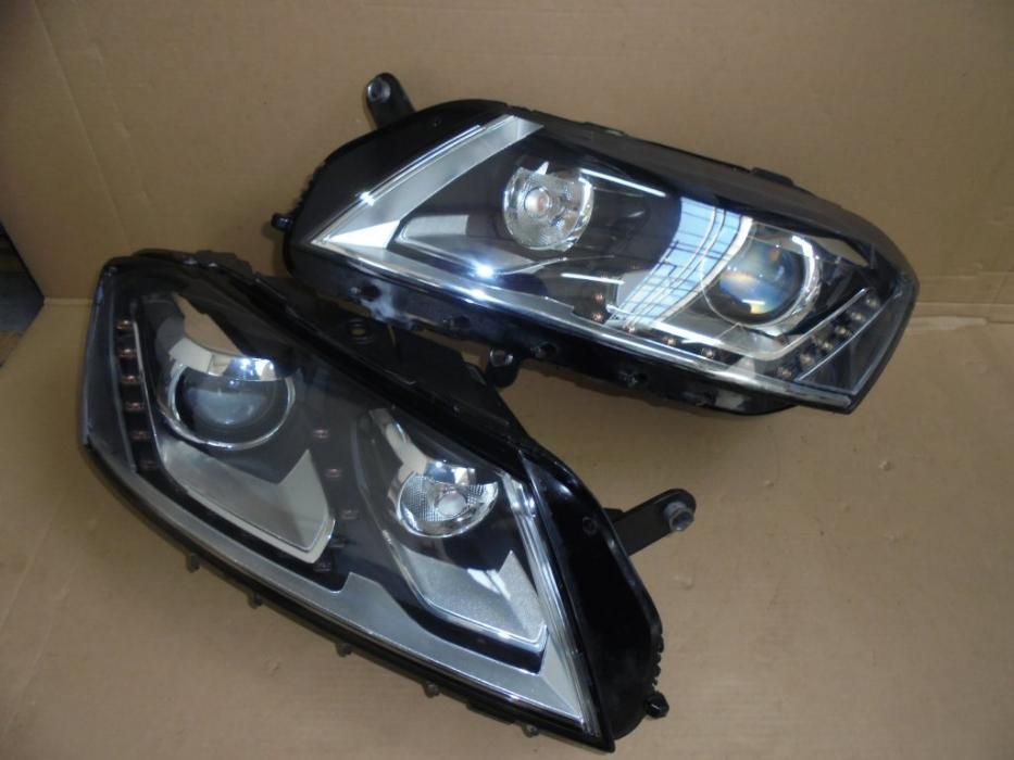 far stanga dreapta faruri bixenon vw passat b7 xenon led